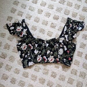 American Eagle floral crop top